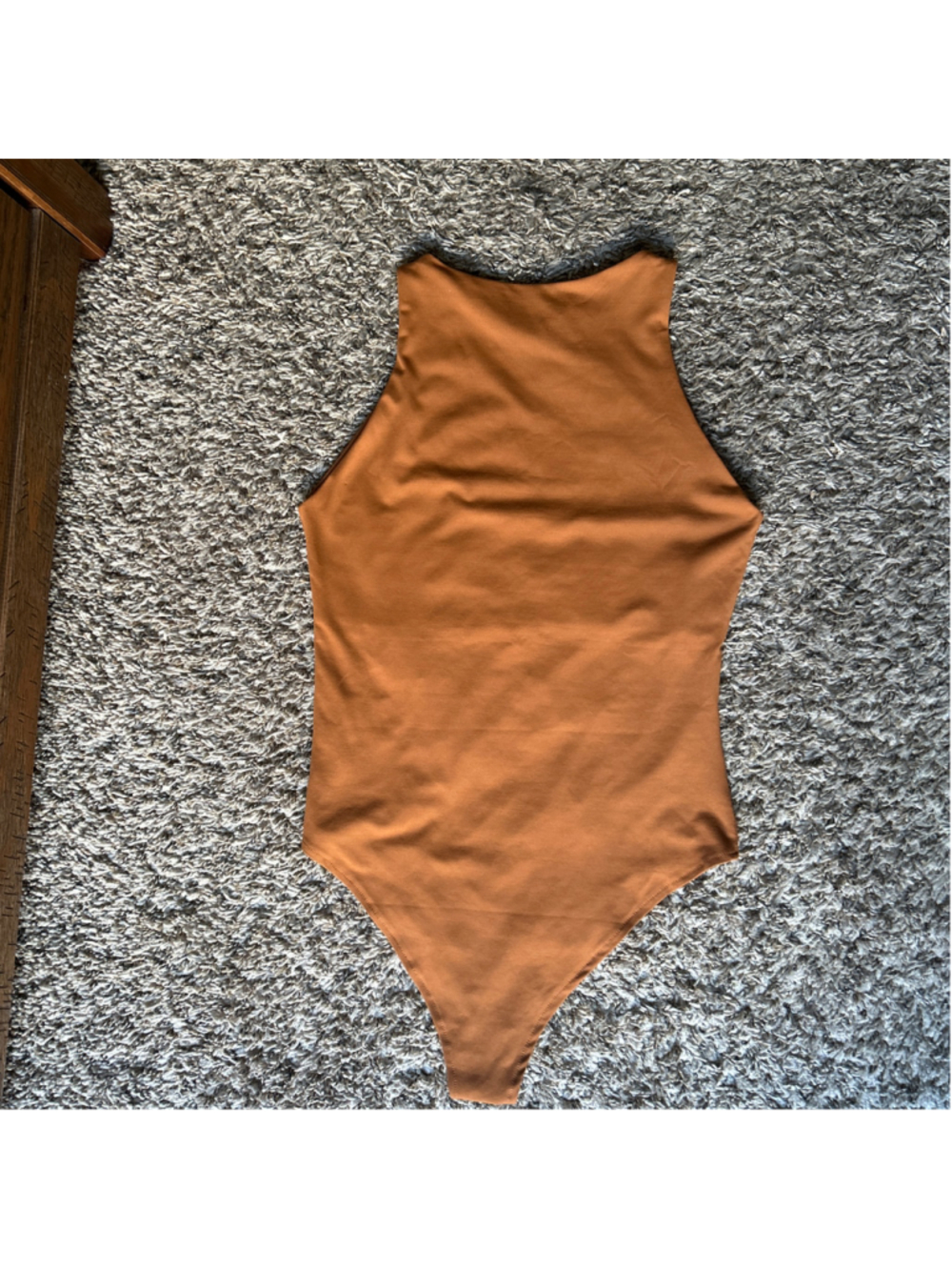 Women's Reoria Brown Sleeveless Bodysuit Size M NWT - Picture 4 of 4